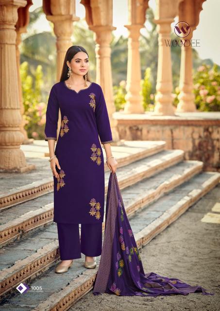 Woodee mahek 3pcs surat kurtis wholesalers whatsapp